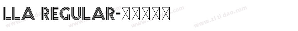 LLA Regular字体转换